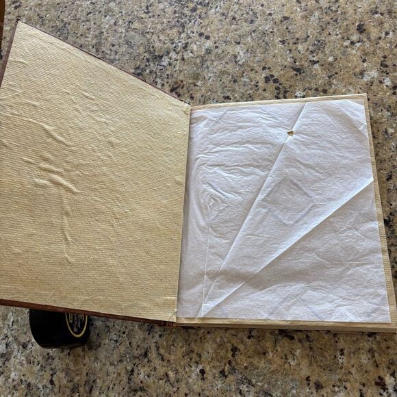 Balinese Natural Leaf Alaska moose wood imprint Large Photo Album - Picture 7 of 8